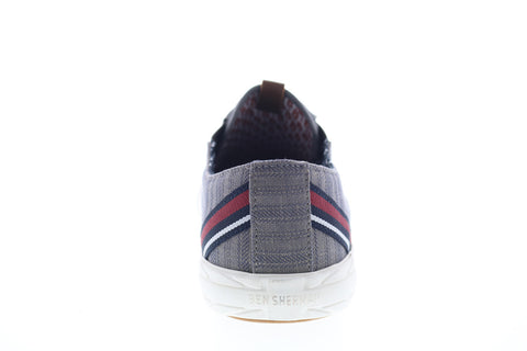Ben Sherman Percy Laceless BNMS19104 Mens Blue Canvas Lifestyle Sneakers Shoes