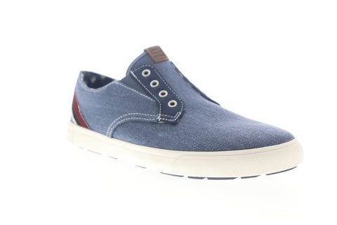 Ben Sherman Percy Laceless BNMS19104 Mens Blue Canvas Lifestyle Sneakers Shoes