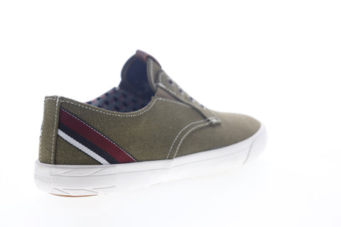 Ben Sherman Percy Laceless BNMS19104 Mens Green Canvas Lifestyle Sneakers Shoes