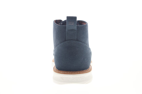 Ben Sherman Omega Casual Chukka BNMS19111 Mens Blue Canvas Lace Up Chukkas Boots