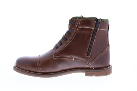 Ben Sherman Luke Cap Toe BNMS20216 Mens Brown Leather Casual Dress Boots