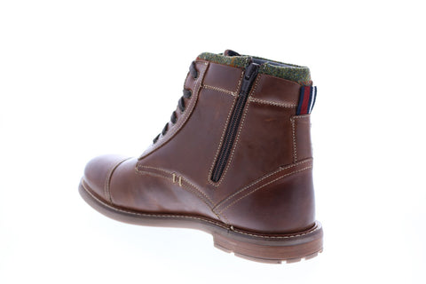 Ben Sherman Luke Cap Toe BNMS20216 Mens Brown Leather Casual Dress Boots