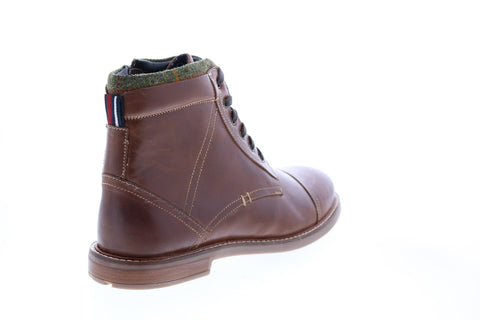 Ben Sherman Luke Cap Toe BNMS20216 Mens Brown Leather Casual Dress Boots