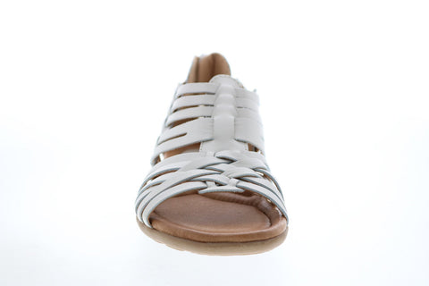 Earth Bonfire Multi Strap Womens Beige Leather Gladiator Sandals Shoes