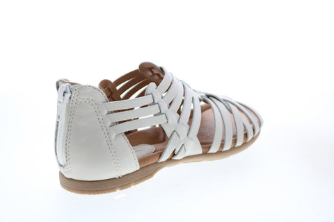 Earth Bonfire Multi Strap Womens Beige Leather Gladiator Sandals Shoes