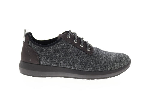 Earth Boomer Womens Gray Canvas Lace Up Lifestyle Sneakers Shoes