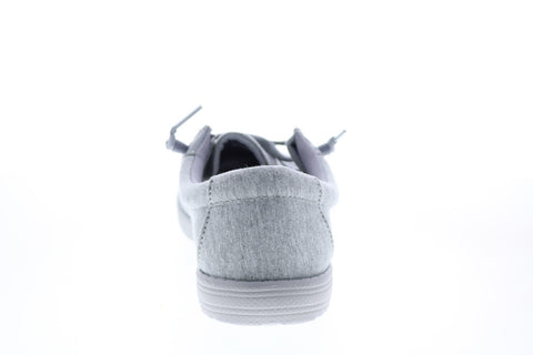 GBX Bowery BOWERY Mens Gray Canvas Casual Loafers & Slip Ons Shoes