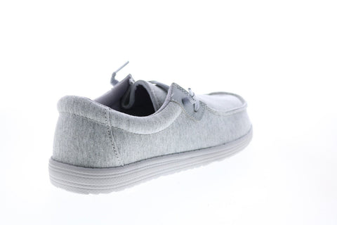 GBX Bowery BOWERY Mens Gray Canvas Casual Loafers & Slip Ons Shoes