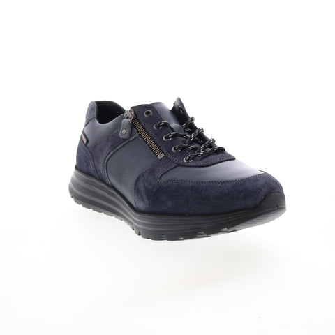 Mobils Ergonomic Brayan Mens Bue Leather Lace Up Lifestyle Sneakers Shoes