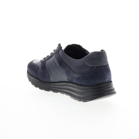 Mobils Ergonomic Brayan Mens Bue Leather Lace Up Lifestyle Sneakers Shoes