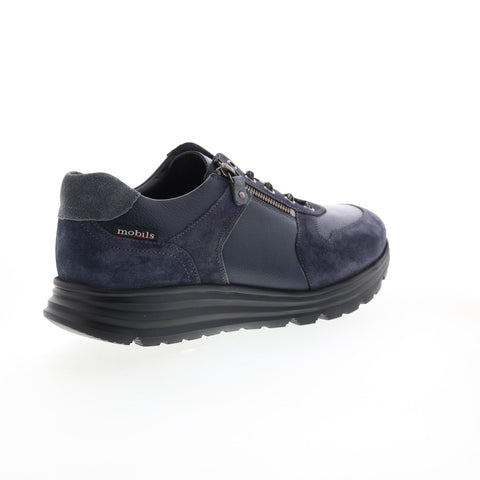 Mobils Ergonomic Brayan Mens Bue Leather Lace Up Lifestyle Sneakers Shoes