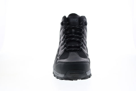 Khombu Bruce Mens Black Synthetic Lace Up Hiking Boots