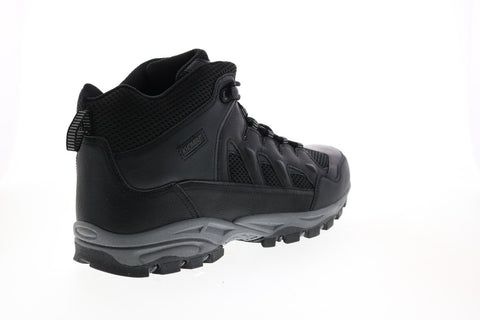 Khombu Bruce Mens Black Synthetic Lace Up Hiking Boots