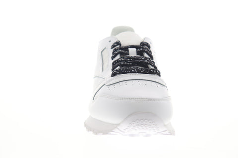 Reebok Solite BS5751 Mens White Leather Lace Up Lifestyle Sneakers Shoes