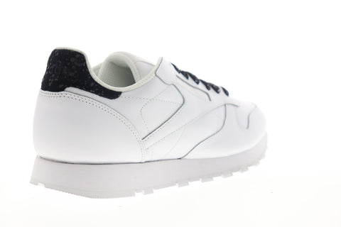 Reebok Solite BS5751 Mens White Leather Lace Up Lifestyle Sneakers Shoes