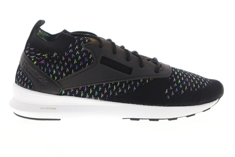 Reebok Zoku Runner Ultraknit KE BS6308 Mens Black Plaid Lifestyle Sneakers Shoes