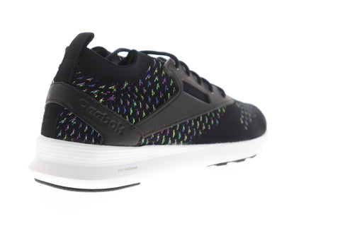 Reebok Zoku Runner Ultraknit KE BS6308 Mens Black Plaid Lifestyle Sneakers Shoes