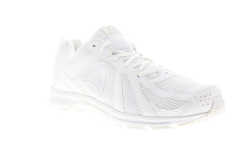 Reebok Runner BS7651 Mens White Mesh Low Top Lace Up Athletic Running Shoes