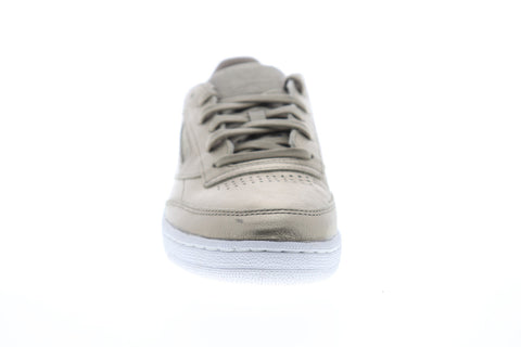 Reebok Club C 85 Melted Metal BS7901 Womens Gold Yellow Lifestyle Sneakers Shoes
