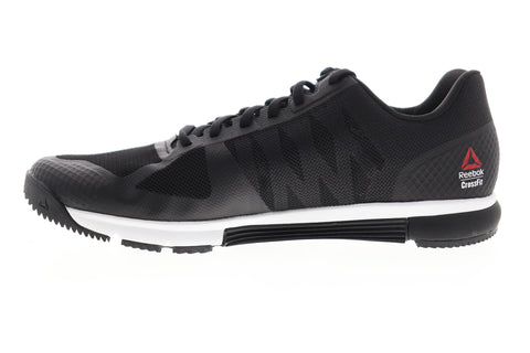 Reebok Speed TR BS8098 Mens Black Mesh Low Top Athletic Cross Training Shoes