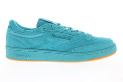 Reebok Club C 85 TG BS9572 Mens Blue Suede Low Top Lifestyle Sneakers Shoes