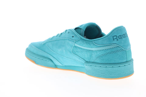 Reebok Club C 85 TG BS9572 Mens Blue Suede Low Top Lifestyle Sneakers Shoes