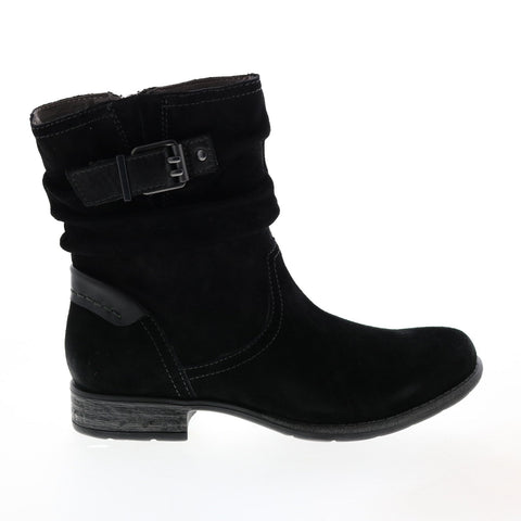 Earth Avani 2 Butternut Suede Womens Black Zipper Casual Dress Boots