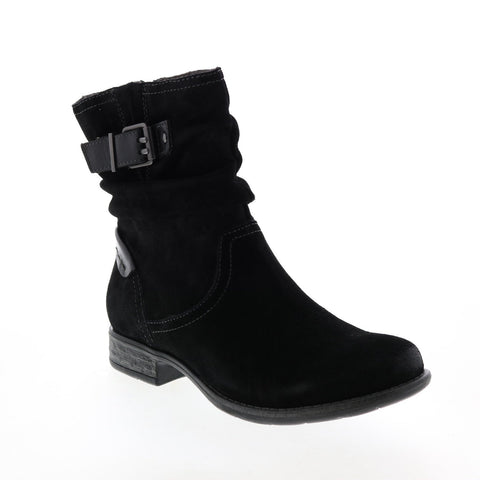 Earth Avani 2 Butternut Suede Womens Black Zipper Casual Dress Boots