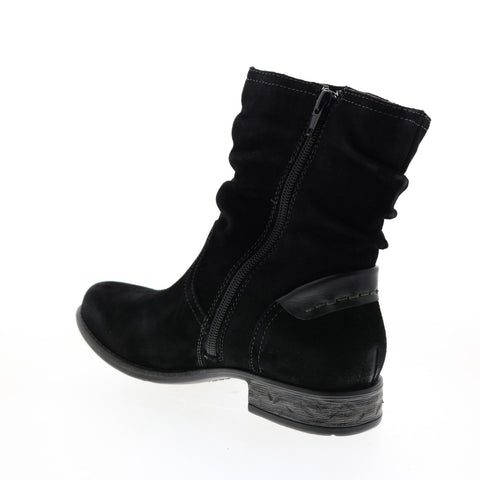 Earth Avani 2 Butternut Suede Womens Black Zipper Casual Dress Boots