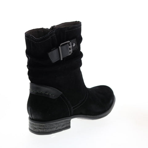 Earth Avani 2 Butternut Suede Womens Black Zipper Casual Dress Boots