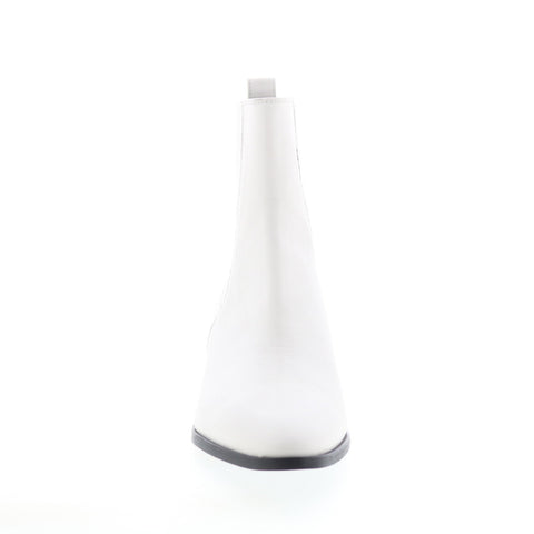 Bruno Magli Campo BW1CAMG8 Womens  White Leather Slip On Chelsea Boots