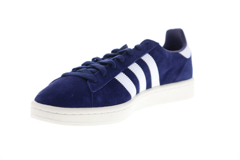 Adidas Campus Mens Blue Suede Low Top Lace Up Sneakers Shoes