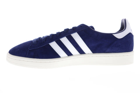 Adidas Campus Mens Blue Suede Low Top Lace Up Sneakers Shoes