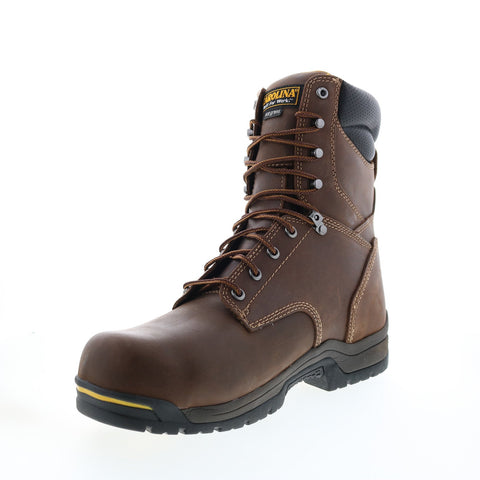 Carolina Bruno Hi 8" Composite Toe Insulated WP Mens Brown Extra Wide Boots