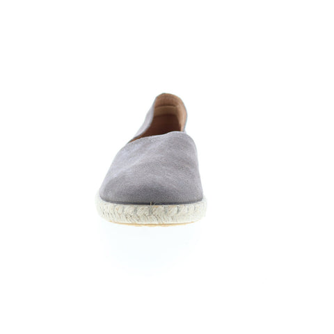 Miz Mooz Celestine Womens Gray Suede Slip On Loafer Flats Shoes