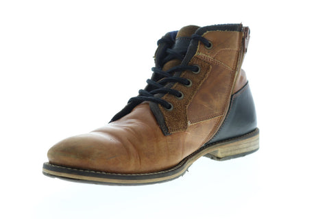 Steve Madden Canyon Mens Brown Leather Lace Up Casual Dress Boots