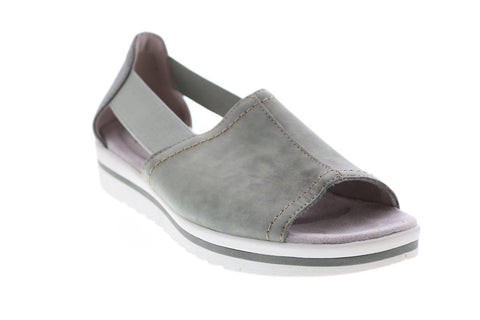 Earth Origins Carley Connie Womens Green Leather Slingback Sandals Shoes