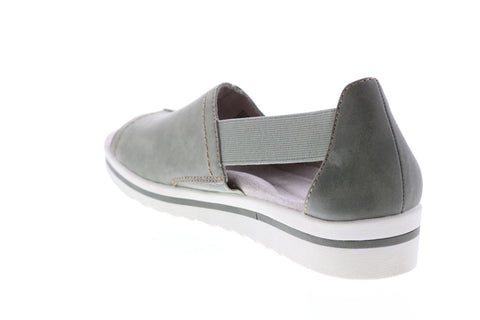 Earth Origins Carley Connie Womens Green Leather Slingback Sandals Shoes