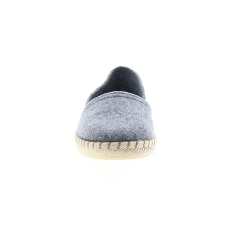 Miz Mooz Costa Womens Gray Canvas Slip On Loafer Flats Shoes