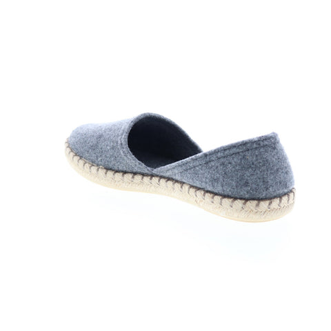 Miz Mooz Costa Womens Gray Canvas Slip On Loafer Flats Shoes