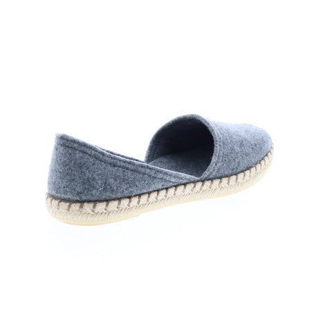 Miz Mooz Costa Womens Gray Canvas Slip On Loafer Flats Shoes