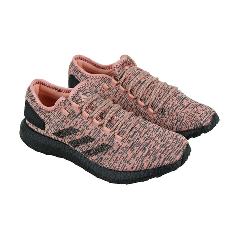 Adidas Pureboost CG2985 Mens Pink Canvas Casual Lace Up Low Top Sneakers Shoes