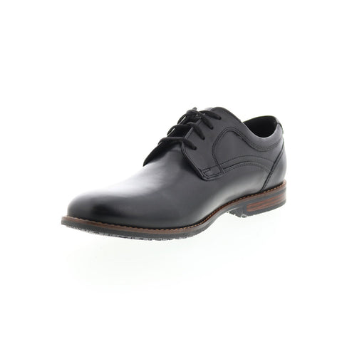 Rockport Dustyn Plain Toe CH1980 Mens Black Wide Oxfords Plain Toe Shoes