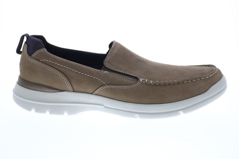 Rockport City Edge Slip On CH2008 Mens Gray Nubuck Loafers Casual Shoes