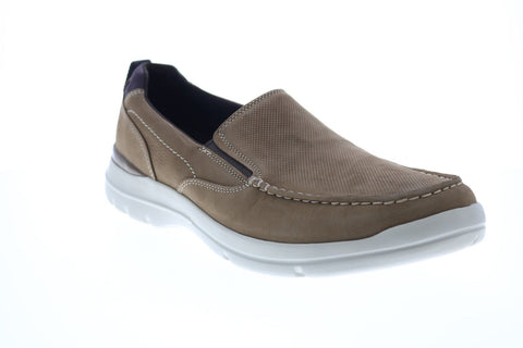 Rockport City Edge Slip On CH2008 Mens Gray Nubuck Loafers Casual Shoes