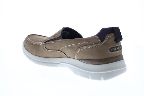 Rockport City Edge Slip On CH2008 Mens Gray Nubuck Loafers Casual Shoes