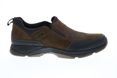 Rockport XCS Weller Slip On CH2963 Mens Brown Leather Lifestyle Sneakers Shoes