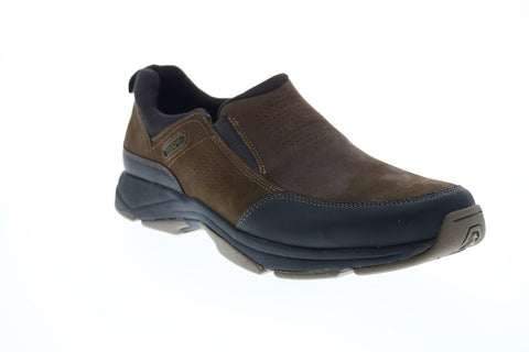 Rockport XCS Weller Slip On CH2963 Mens Brown Leather Lifestyle Sneakers Shoes