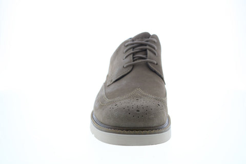 Rockport Charlee Wingtip CH9210 Mens Gray Suede Oxfords Wingtip & Brogue Shoes