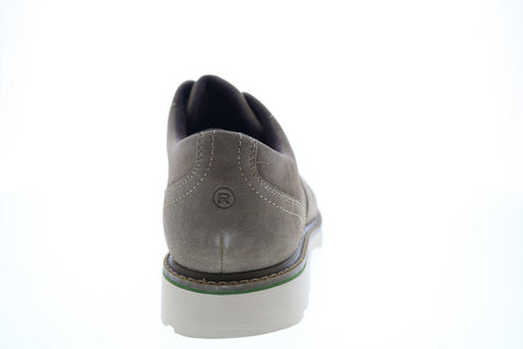 Rockport Charlee Wingtip CH9210 Mens Gray Suede Oxfords Wingtip & Brogue Shoes